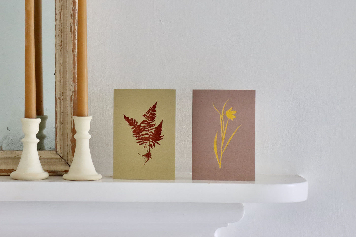 Letterpress Silhouette Cards