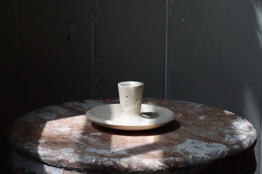 Stoneware Taper Candle Holder