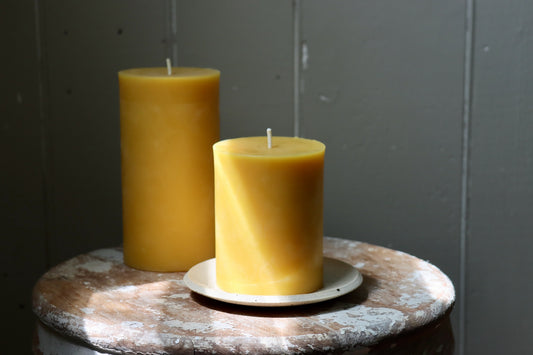 Beeswax Pillar Candles