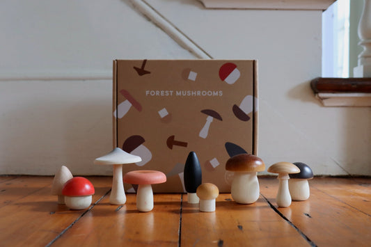 Wooden Forest Mushrooms