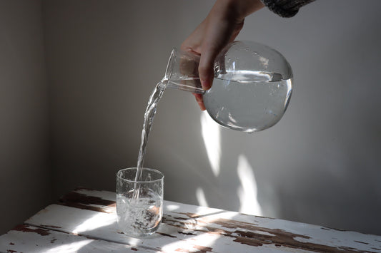 Seeded Glass Carafe Set